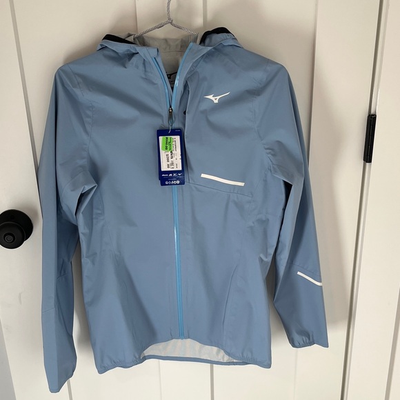 Mizuno Jackets & Blazers - Light Blue (Glacier Lake) Women’s Mizuno Hooded Active wear Jacket